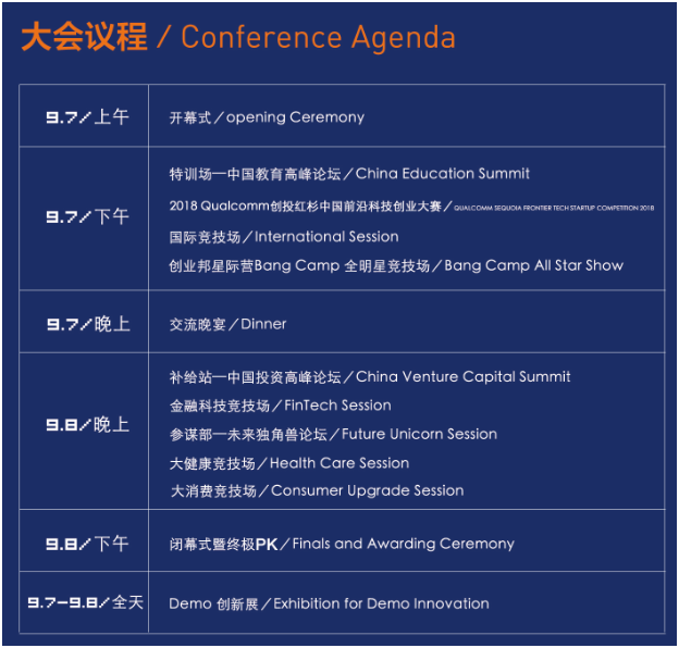 2018创新中国秋季峰会9月7日杭州举办
